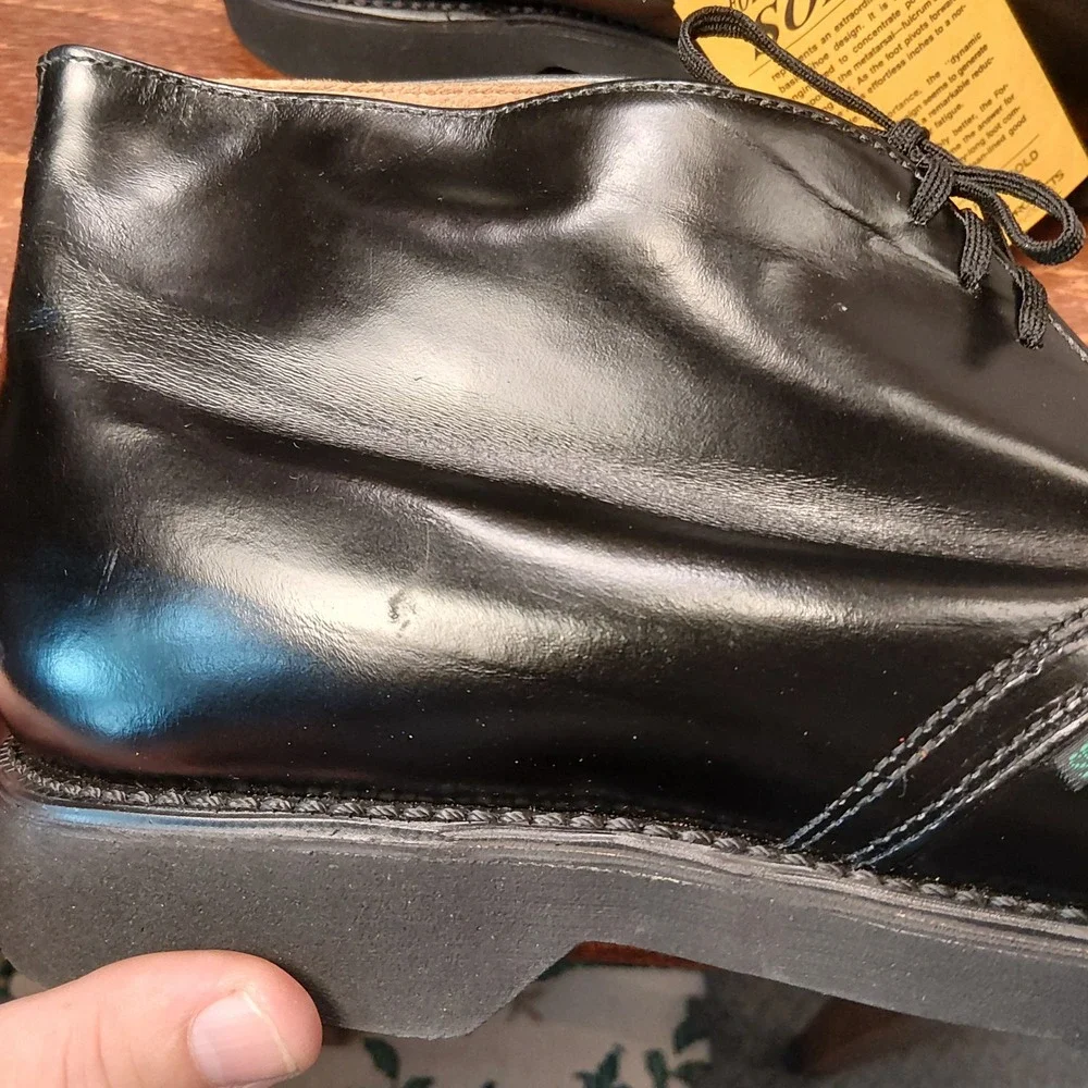 Work America Biltrite Mens USPS Postal Chukka Boots Black Leather 12 3E USA Made